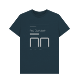 Denim Blue Typeface  Tees - New Alphabet