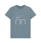 Stone Blue Typeface  Tees - New Alphabet