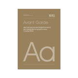 Typeface Prints - Avant Garde 1970 (Sand)