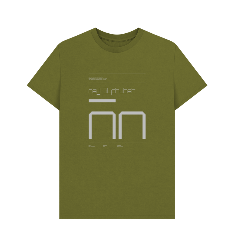 Moss Green Typeface  Tees - New Alphabet