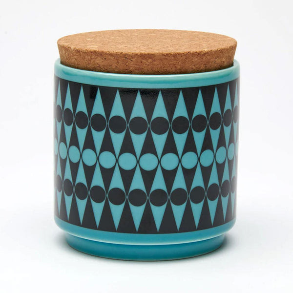 Magpie x Hornsea Pottery Backgammon Storage Jar Teal