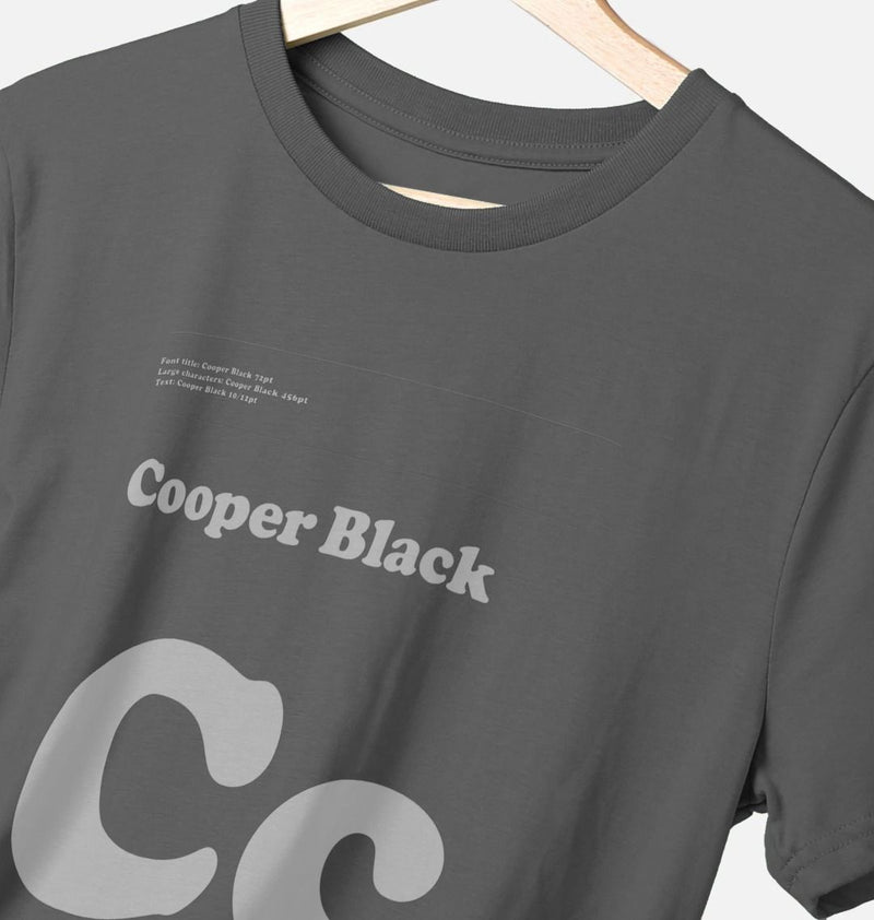 Typeface  Tees - Cooper Black