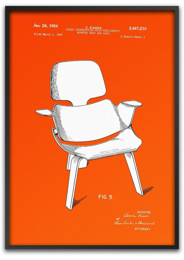 Charles Eames, Chair, Jan. 26, 1954 - Screenprint by Mishka Henner