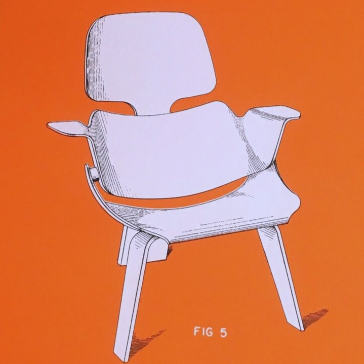 Charles Eames, Chair, Jan. 26, 1954 - Screenprint by Mishka Henner