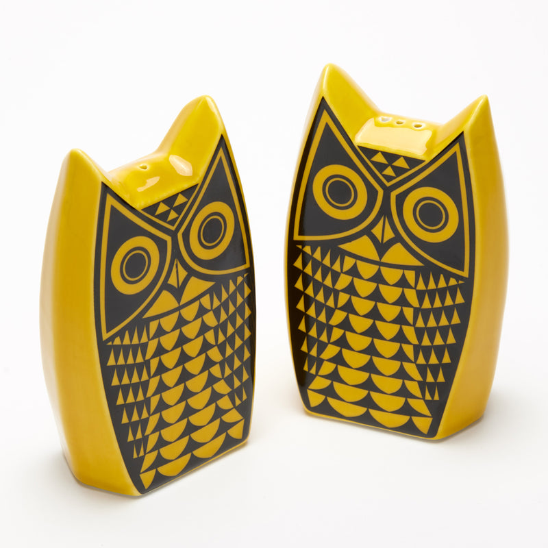 Magpie x Hornsea Owl Cruet Set - Yellow