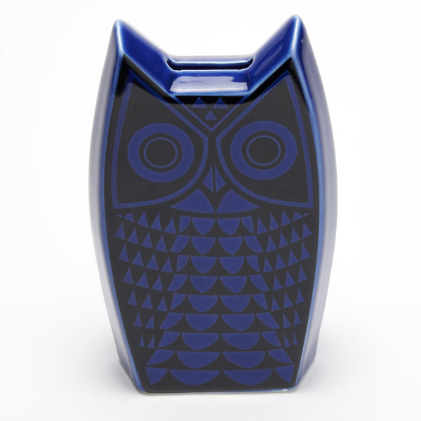 Magpie x Hornsea Owl Moneybox - Blue