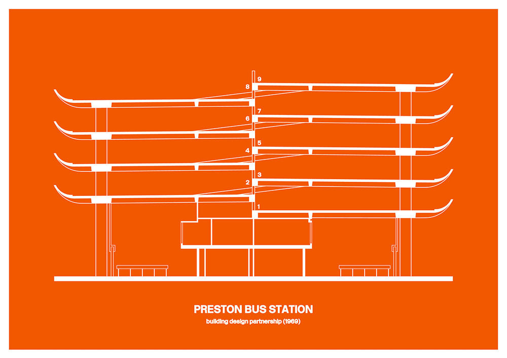 Preston Bus Station 50th anniversary print Preston Bus Station 50th anniversary print