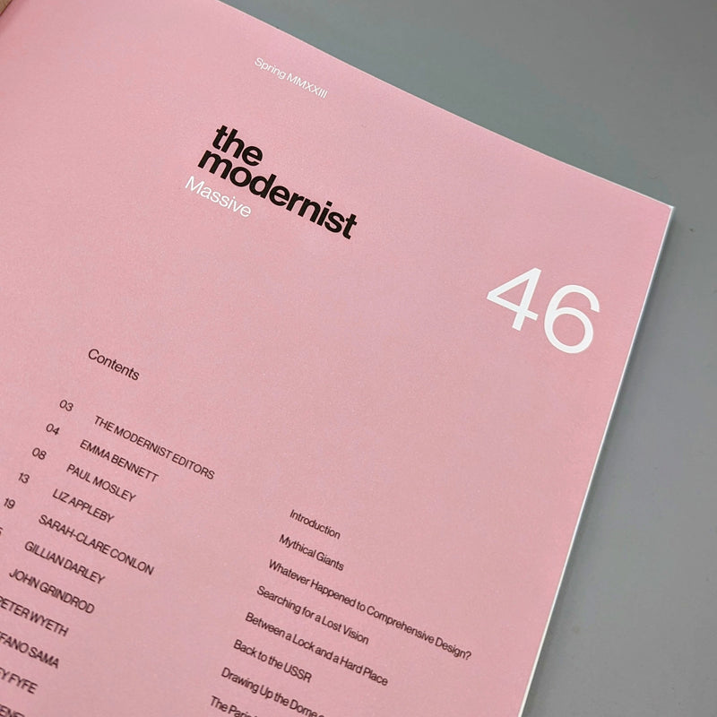 the modernist magazine issue #46 MASSIVE