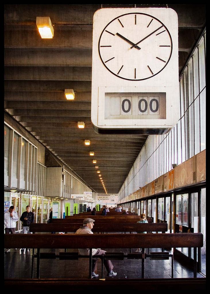 Preston Bus Station Clock Badge